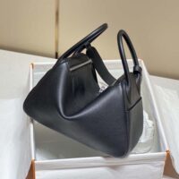 Hermes Women Lindy 26 in Clemence Leather-Black (1)