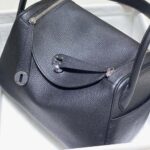 Hermes Women Lindy 26 in Clemence Leather-Black