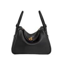 Hermes Women Lindy 26 in Clemence Leather-Black