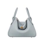 Hermes Women Lindy 26 in Clemence Leather-Blue