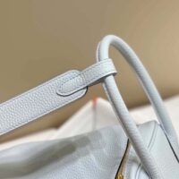 Hermes Women Lindy 26 in Clemence Leather-Blue (1)