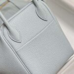 Hermes Women Lindy 26 in Clemence Leather-Blue