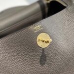 Hermes Women Lindy 26 in Clemence Leather-Gray/Gold