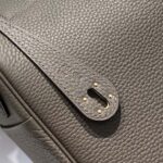 Hermes Women Lindy 26 in Clemence Leather-Gray/Gold