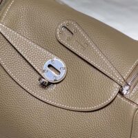 Hermes Women Lindy 26 in Clemence Leather-GraySilver (1)