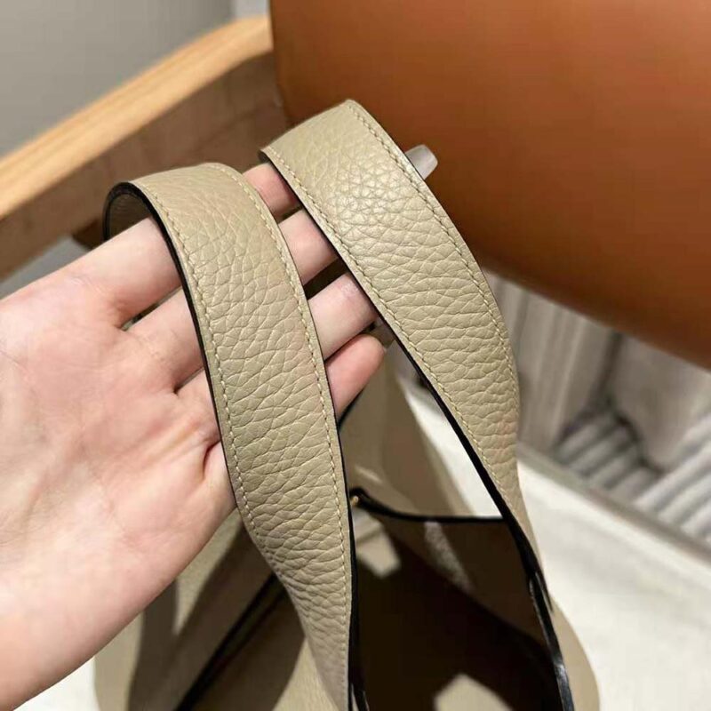 Hermes Women Picotin Lock 18cm in Cowhide leather-Gray