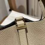 Hermes Women Picotin Lock 18cm in Cowhide leather-Gray