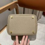 Hermes Women Picotin Lock 18cm in Cowhide leather-Gray