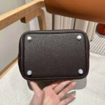 Hermes Women Picotin Lock 18cm in Cowhide leather-Black