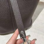 Hermes Women Picotin Lock 18cm in Cowhide leather-Black