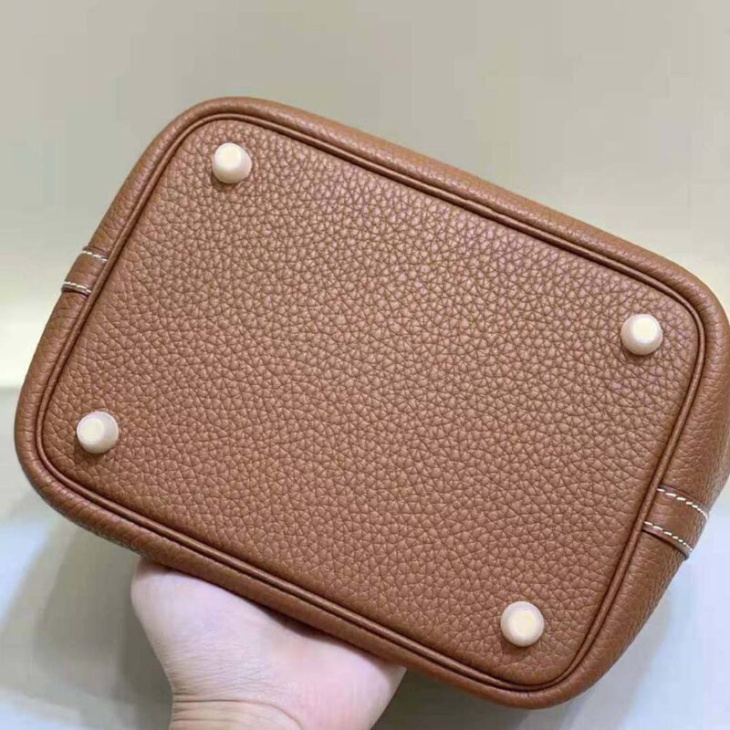 Hermes Women Picotin Lock 18cm in Cowhide leather-Brown