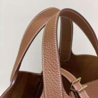 Hermes Women Picotin Lock 18cm in Cowhide leather-Brown (1)