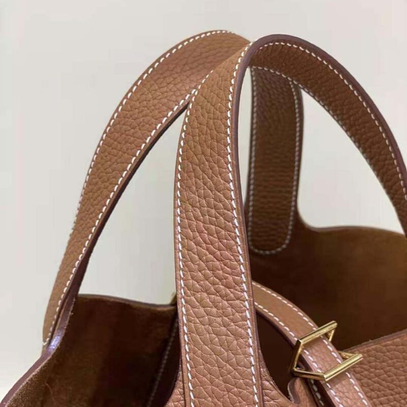 Hermes Women Picotin Lock 18cm in Cowhide leather-Brown