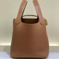 Hermes Women Picotin Lock 18cm in Cowhide leather-Brown (1)