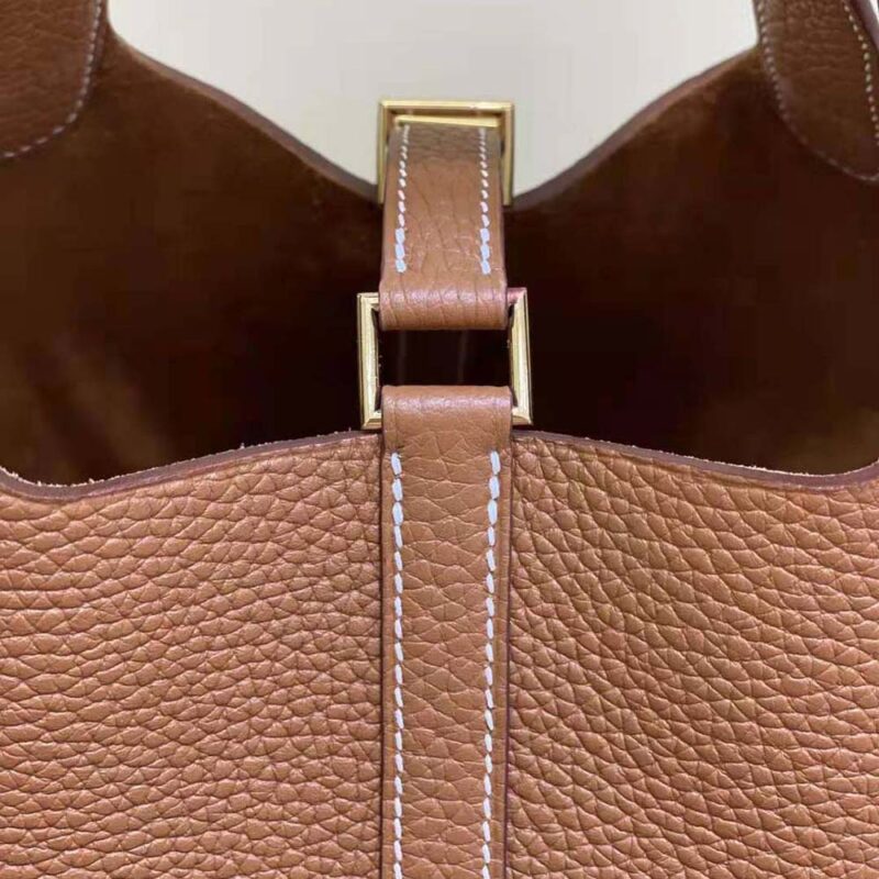 Hermes Women Picotin Lock 18cm in Cowhide leather-Brown