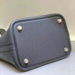 Hermes Women Picotin Lock 18cm in Cowhide leather-Gray