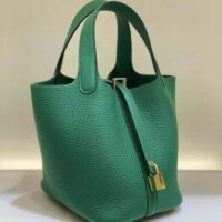 Hermes Women Picotin Lock 18cm in Cowhide leather-Green (1)