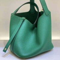 Hermes Women Picotin Lock 18cm in Cowhide leather-Green (1)