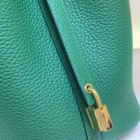 Hermes Women Picotin Lock 18cm in Cowhide leather-Green (1)