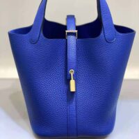 Hermes Women Picotin Lock 18cm in Cowhide leather-Navy (1)