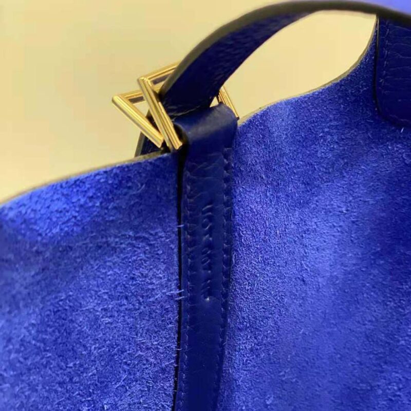 Hermes Women Picotin Lock 18cm in Cowhide leather-Navy