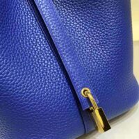 Hermes Women Picotin Lock 18cm in Cowhide leather-Navy (1)