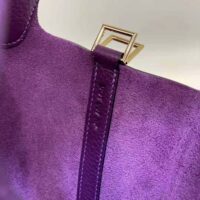 Hermes Women Picotin Lock 18cm in Cowhide leather-Purple (1)