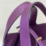 Hermes Picotin Lock da donna 18 cm in pelle di vacchetta - Viola