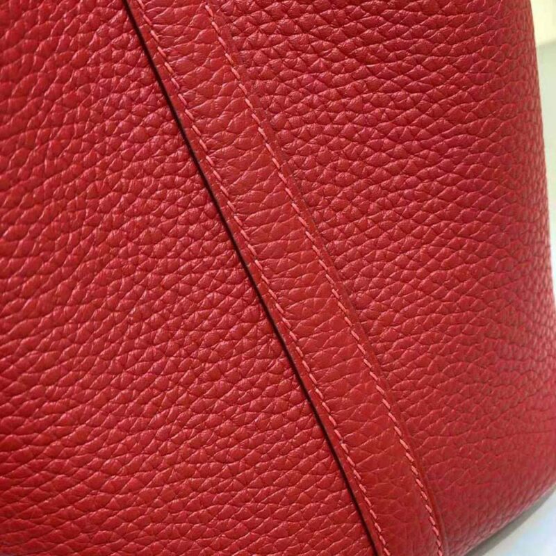 Hermes Women Picotin Lock 18cm in Cowhide leather-Red