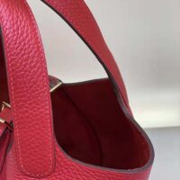 Hermes Women Picotin Lock 18cm in Cowhide leather-Red (1)