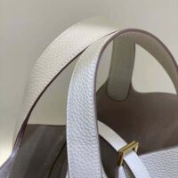 Hermes Women Picotin Lock 18cm in Cowhide leather-White (1)