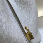 Hermes Women Picotin Lock 18cm in Cowhide leather-White