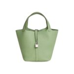 Hermes Women Picotin Lock 22cm in Cowhide leather-Aqua