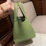 Hermes Women Picotin Lock 22cm in Cowhide leather-Aqua