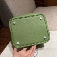 Hermes Women Picotin Lock 22cm in Cowhide leather-Aqua (1)