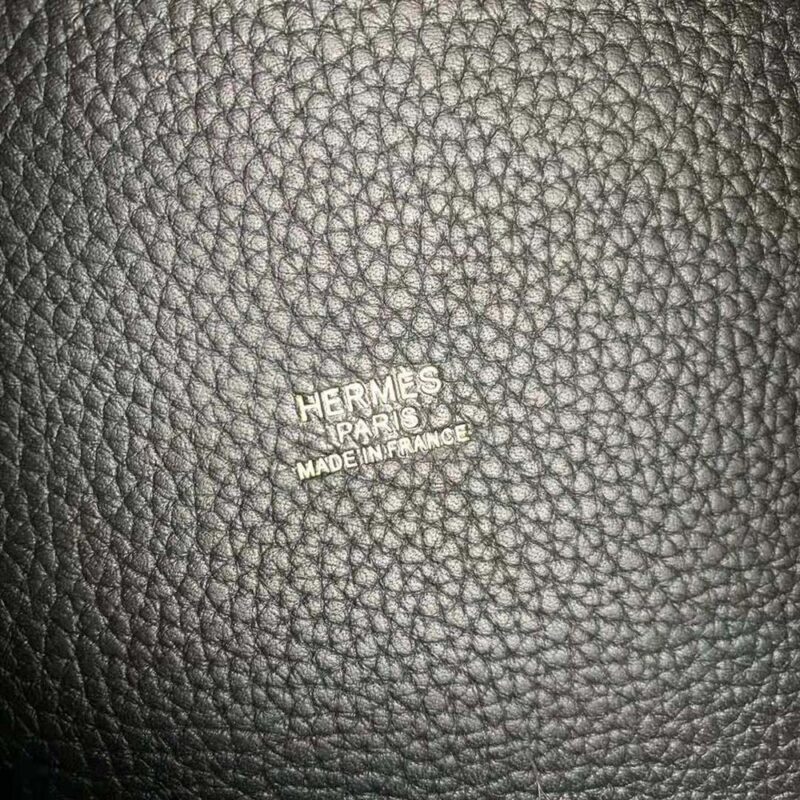 Hermes Women Picotin Lock 22cm in Cowhide leather-Black