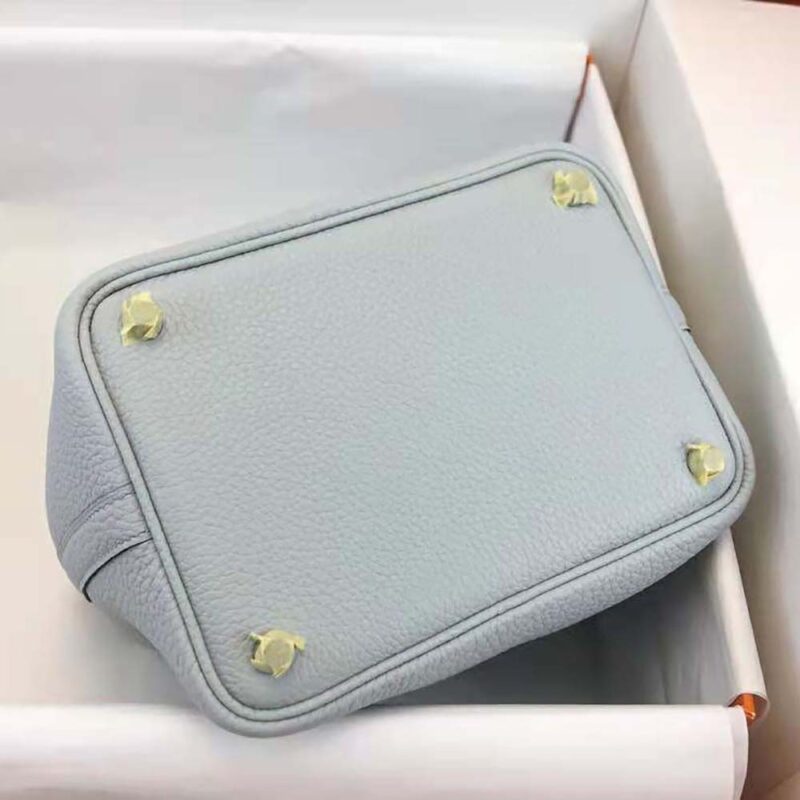 Hermes Women Picotin Lock 22cm in Cowhide leather-Blue