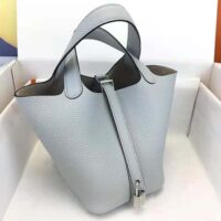 Hermes Women Picotin Lock 22cm in Cowhide leather-Blue (1)