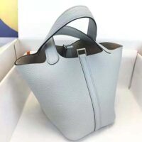 Hermes Women Picotin Lock 22cm in Cowhide leather-Blue (1)