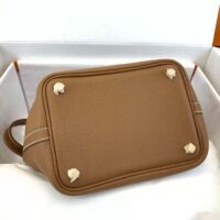 Hermes Women Picotin Lock 22cm in Cowhide leather-Brown (1)