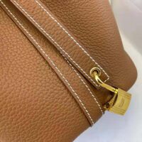 Hermes Women Picotin Lock 22cm in Cowhide leather-Brown (1)