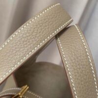 Hermes Women Picotin Lock 22cm in Cowhide leather-Light Brown (11)