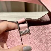 Hermes Women Picotin Lock 22cm in Cowhide leather-Pink (1)
