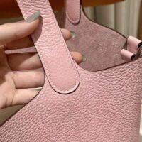 Hermes Women Picotin Lock 22cm in Cowhide leather-Pink (1)