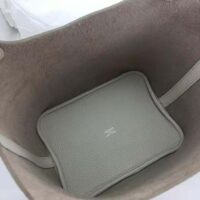 Hermes Women Picotin Lock 22cm in Cowhide leather-White (1)