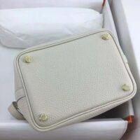 Hermes Women Picotin Lock 22cm in Cowhide leather-White (1)