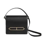 Hermes Women Roulis Mini Bag in Evergrain Calfskin-Black