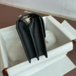 Hermes Women Roulis Mini Bag in Evergrain Calfskin-Black