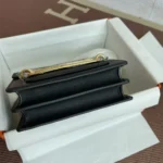 Hermes Women Roulis Mini Bag in Evergrain Calfskin-Black