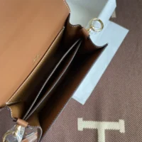 Hermes Women Roulis Mini Bag in Evergrain Calfskin-BrownGold (1)